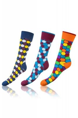 Bellinda Crazy Socks BE491004-307 3-pack Barevné ponožky