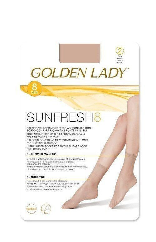 Golden Lady Sunfresh 8 den A'2 2-pack dámské ponožky,