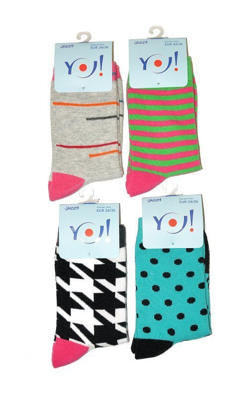 YO! Jazzy Girls SK-06 31-42 A'6 mix dětské ponožky