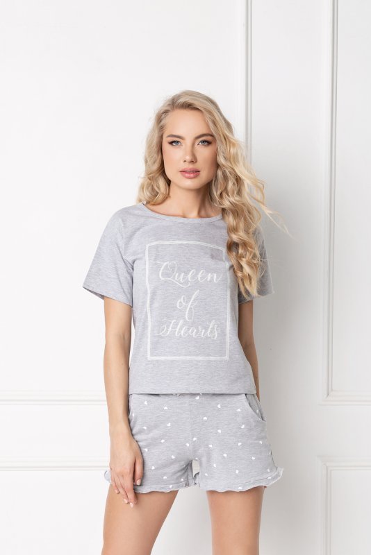 Aruelle Hearty Short Grey Dámské pyžamo