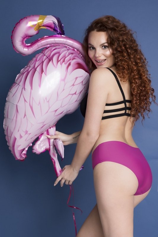 Julimex Simple Panty Purpurové Kalhotky