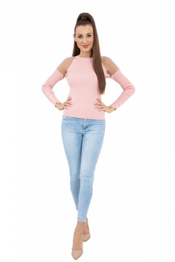Vittoria Ventini Eliza Tulle MCY02679 Flamingo Svetr