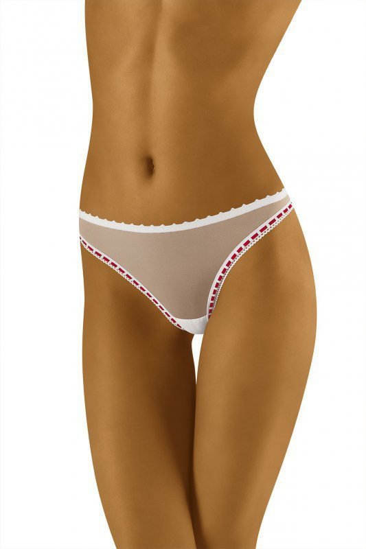 Wol-Bar Carimbo bílá Tanga