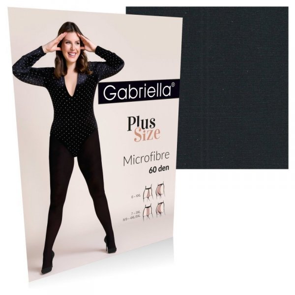 Gabriella 162 mf 60 den nero plus 8/9 Punčochové kalhoty