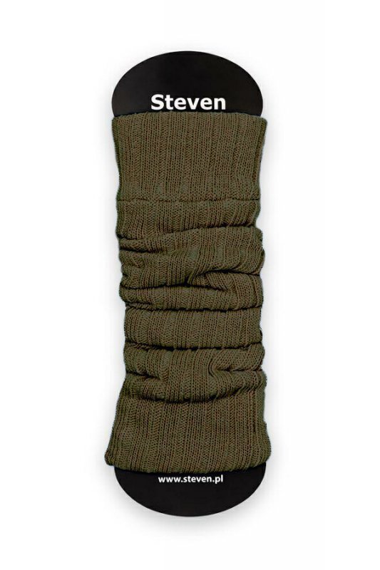 Steven 068 vlněné khaki Dámské návleky