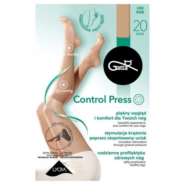 Gatta Control Press nero Podkolenky