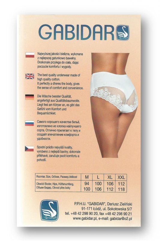 Gabidar 185 béžové Kalhotky