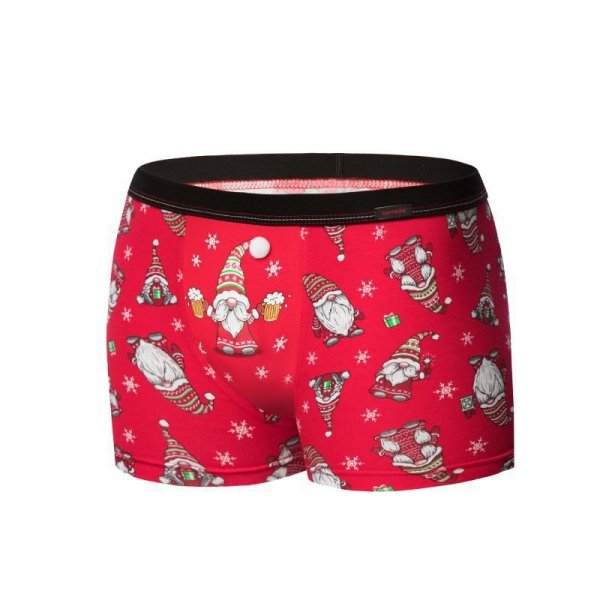 Cornette Gnome 007/68 Red-Graphite Pánské boxerky