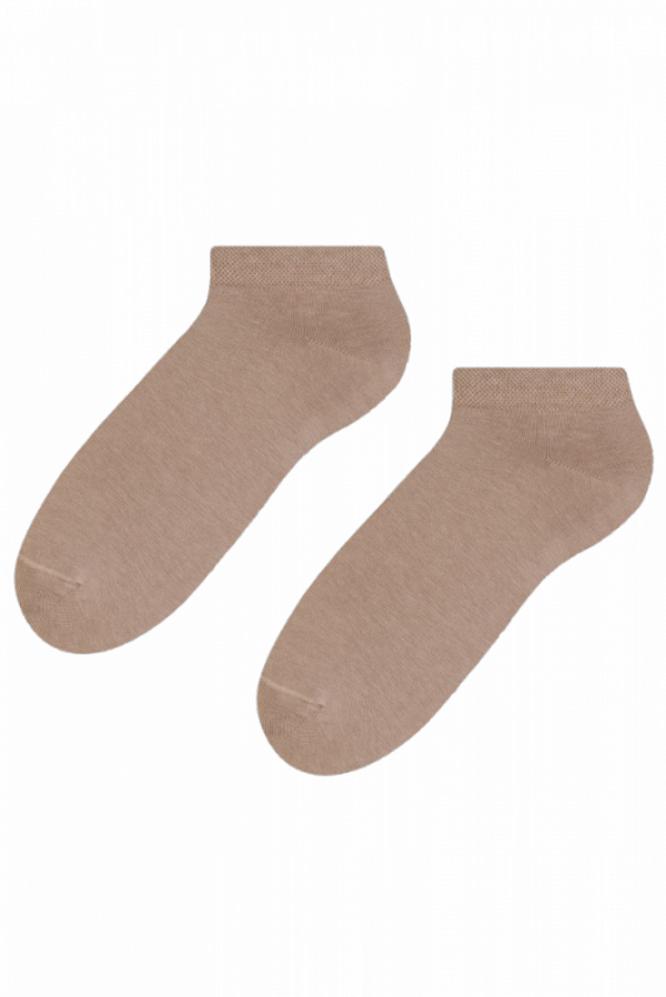 Steven 045 béžové Pánské kotníkové ponožky