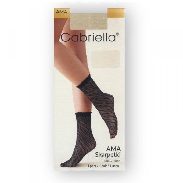 Gabriella Ama 567 béžové Dámské ponožky