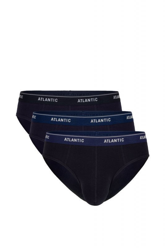 Atlantic 157 3-pak nie/gra/kob Pánské slipy