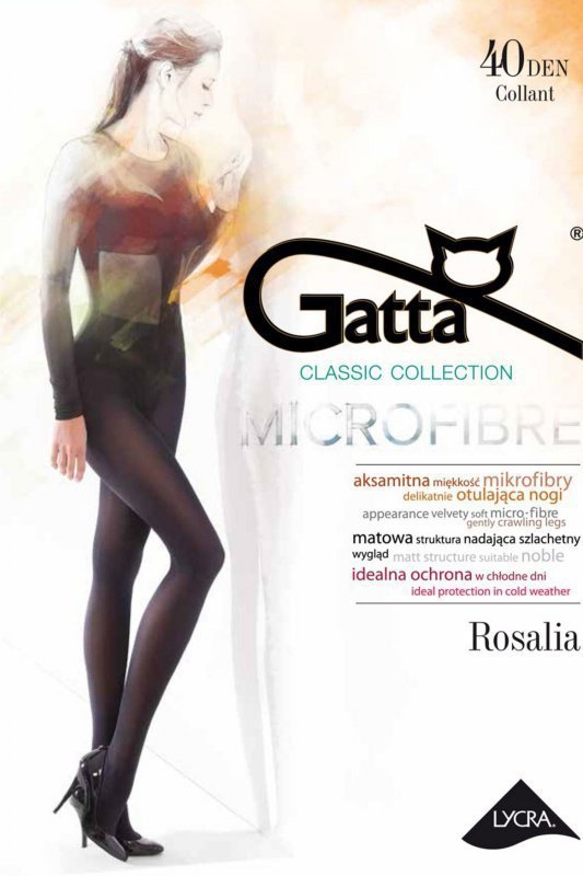 Gatta Rosalia 40 den nero plus Punčochové kalhoty