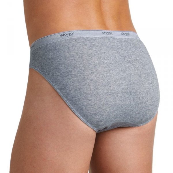 Sloggi Basic Mini šedý melanž Pánské slipy