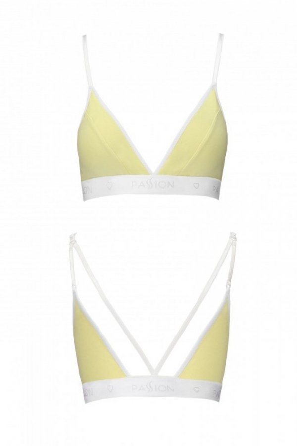 PS007 TOP yellow bawełniany biustonosz