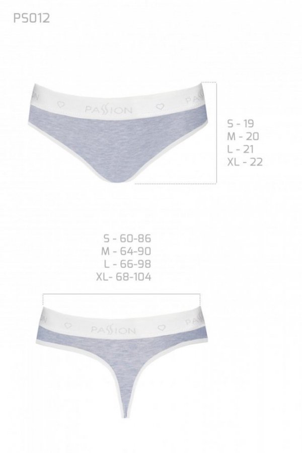PS012 TOP grey biustonosz bawełniany