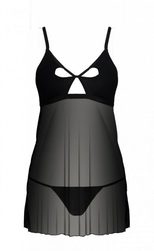 NADYA CHEMISE Czarna koszulka