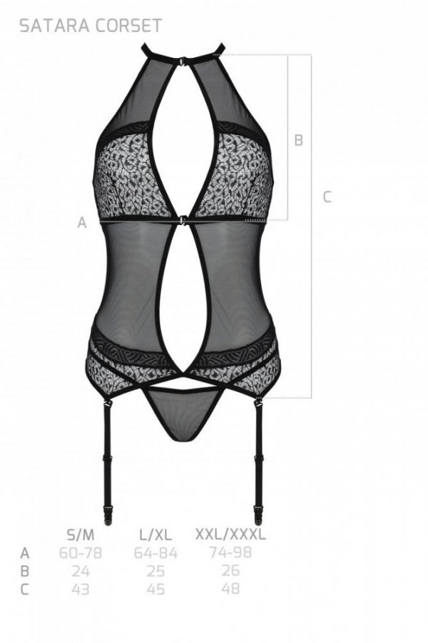 SATARA CORSET Czerwony gorset