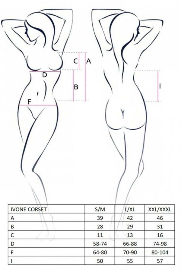 IVONE CORSET Ecru gorset