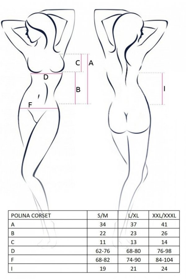 POLINA CORSET Czerwony gorset