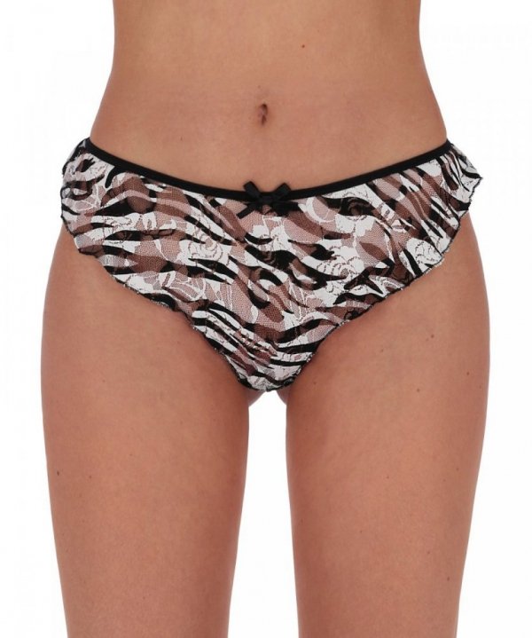 QUAGIA THONG Stringi wzór zebra