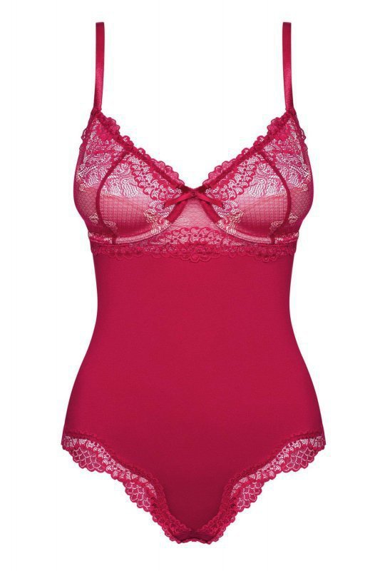Bielizna-Rosalyne body czerwone  S/M