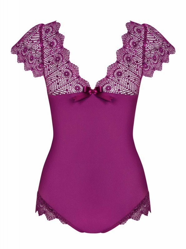 Bielizna-Moketta body fioletowe  S/M