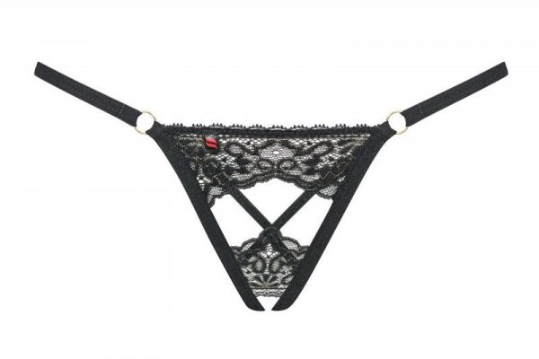 Bielizna-Meshlove stringi otwarte L/XL