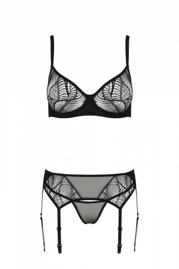 LEAFA SET Czarny komplet