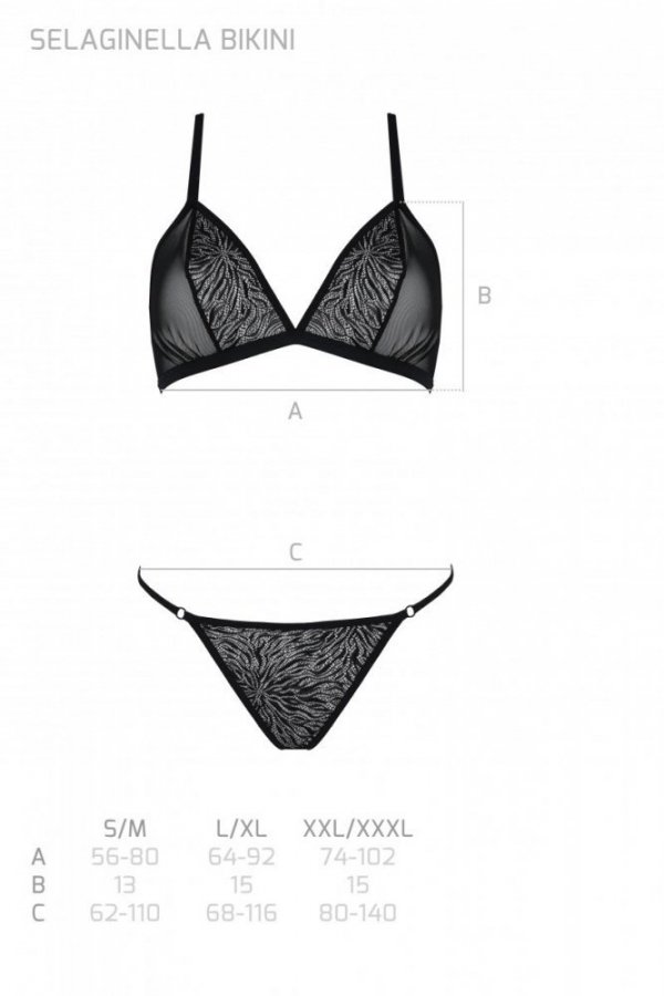 SELAGINELLA BIKINI Czarny zestaw  dwuczęściowy
