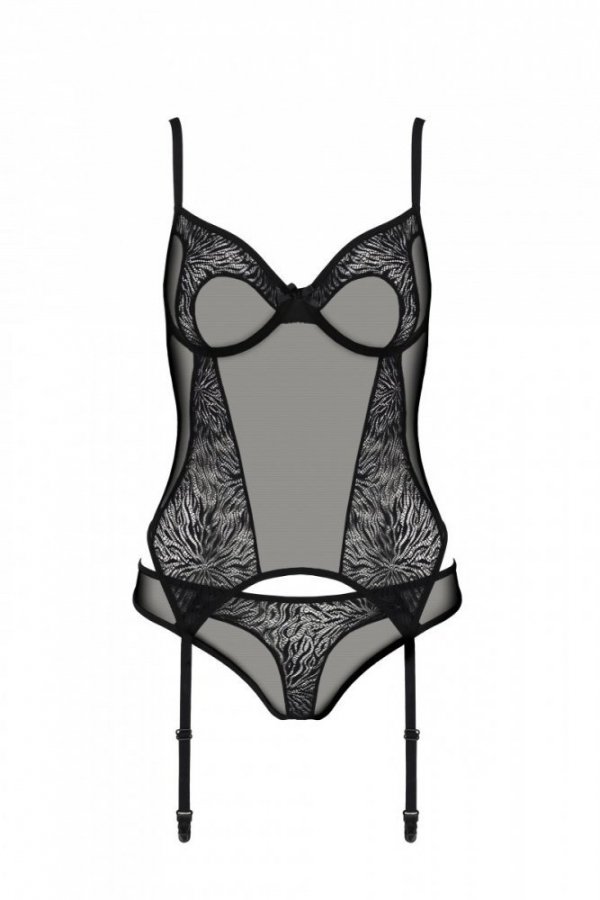 SELAGINELLA CORSET Czarny gorset