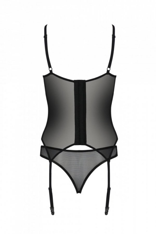 SELAGINELLA CORSET Czarny gorset