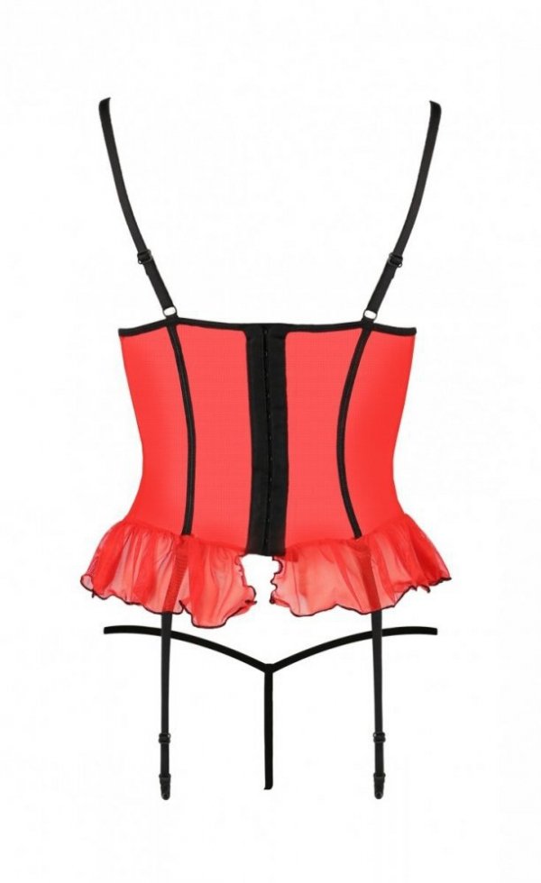 CHERRY CORSET Wiśniowy gorset