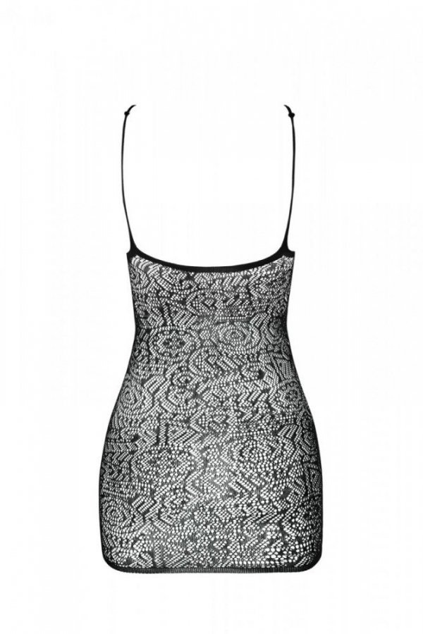 BS096 Bodystocking Czarny