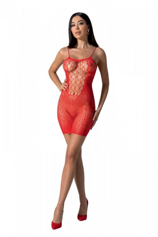 BS096 Bodystocking Czerwony