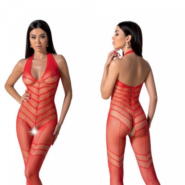 BS100 Bodystocking Czerwony