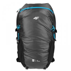 Plecak 4F - czarny, wstawki niebieskie - 20S 