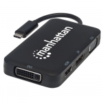 Adapter MANHATTAN 152600 USB-C na HDMI/DP/DVI/VGA