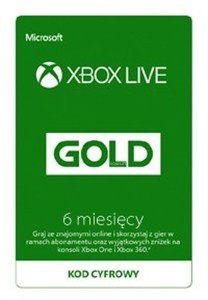 Xbox Live Gold 6 miesięcy MICROSOFT S3T-00005