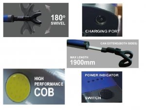 LATARKA LED PO MASKĘ - 1000 Lm KD1260