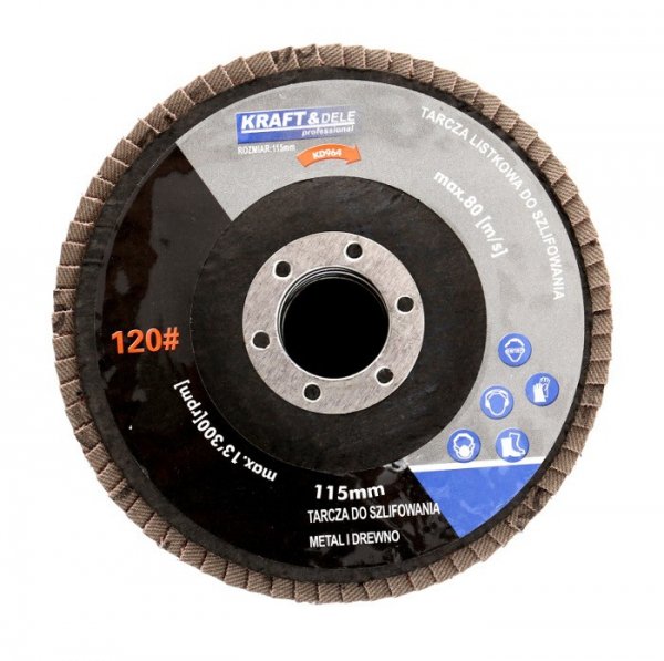 Komplet tarcz  listkowych 10szt.  115mm P40 KD960