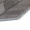 Marmur Black Silk Mozaika Chevron