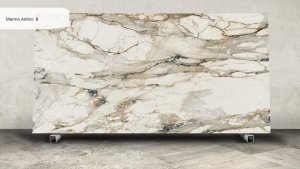 Spiek kwarcowy Marmo Antico, wykończenie naturale, grubość 2 cm.