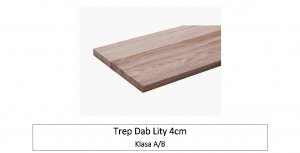 Trep z litego dębu, klasa A/B 92x65x4