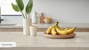 Spiek kwarcowy Macaubas Beige o grubości 12 mm, wykończenie naturale