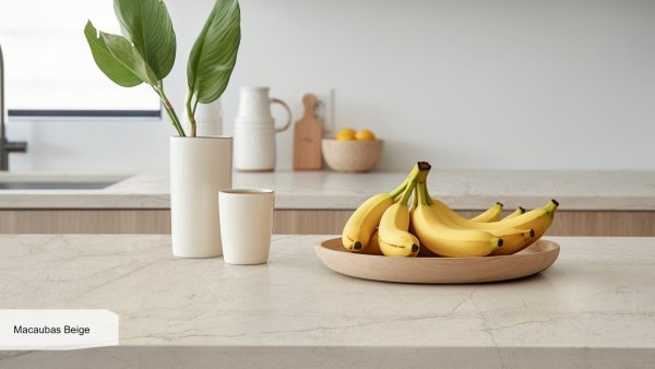 Spiek kwarcowy Macaubas Beige o grubości 12 mm, wykończenie naturale
