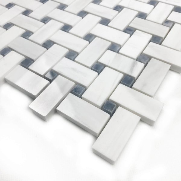 Marmur Glacier White &amp; Black Storm