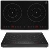 Kuchenka indukcyjna nastawna z panelem dotykowym 2 pola grzewcze Black Line śr. 22 cm 3500 W - Hendi 239414