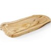 Deska do serwowania z drewna oliwnego z rowkiem 400 x 250 x 18 mm - Hendi 505212