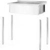 Basen zlew gastronomiczny jednokomorowy Budget Line STAL 800 x 600 x 850 cm - Hendi 811009
