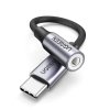 Przejściówka do słuchawek USB-C na 3.5mm Mini Jack 10cm - czarny